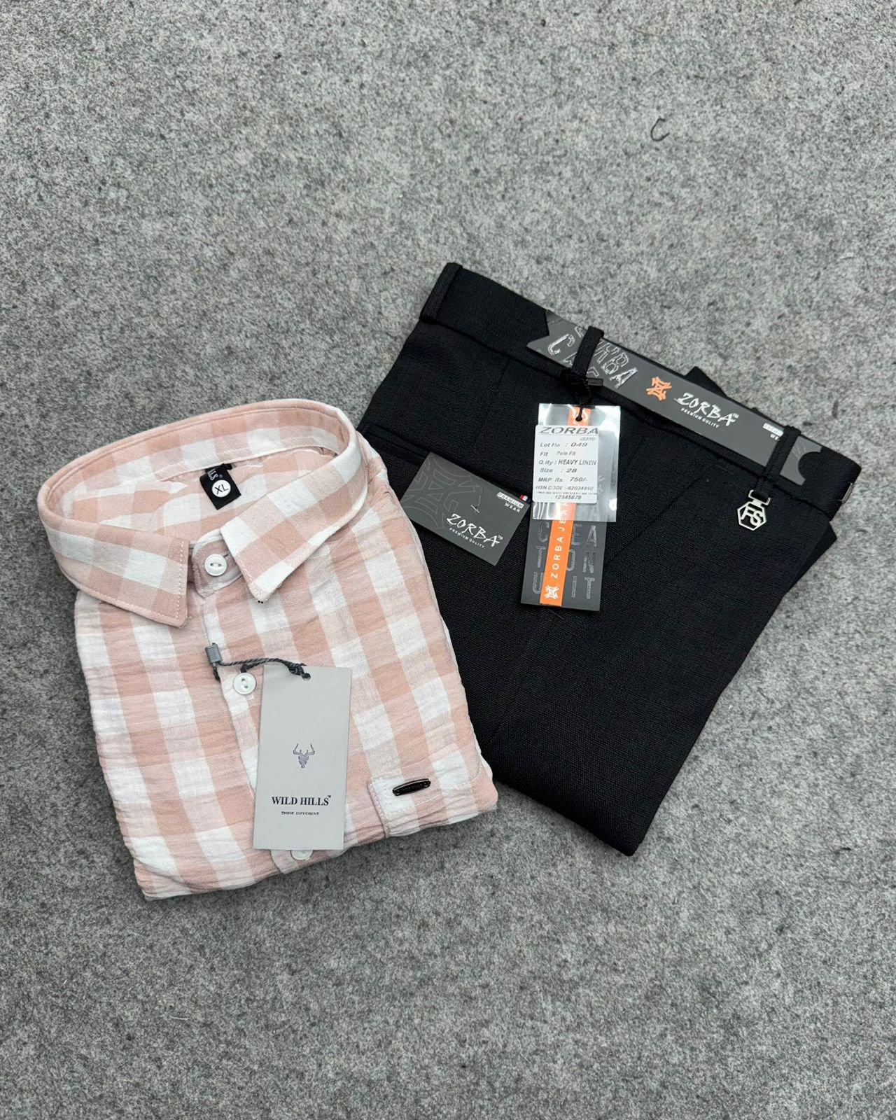 crushed linen + Linen Polo Fit